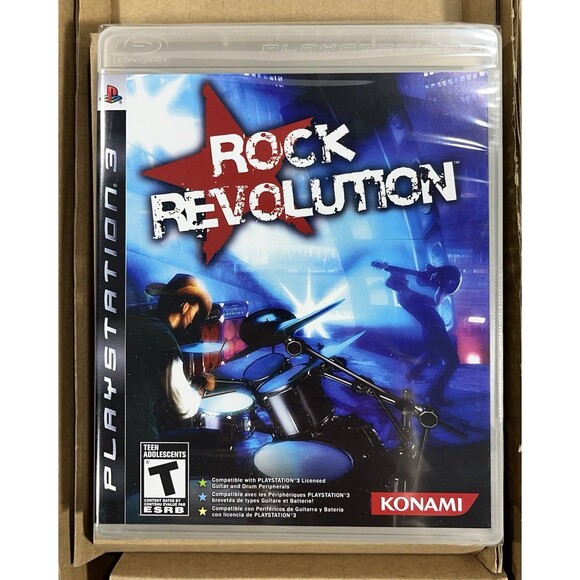 Rock Revolution 2008 Konami PlayStation 3 Drum Set Bundle New Open Box Complete - Picture 6 of 15